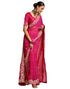 Vasthrlay Georgette Embroidery Unstitched Red Saree