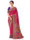 Vasthrlay Womens Weaving Unstitched Dark Green Saree