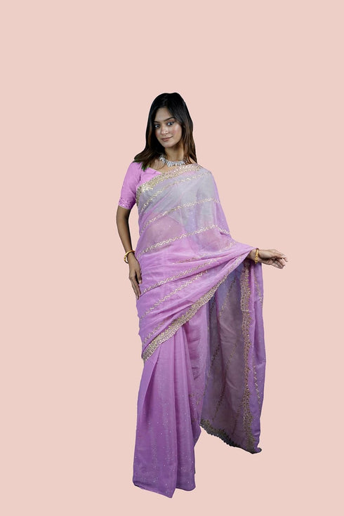 Vasthrlay Embroidery Lightgreen Ethnic Wear