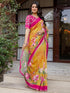 Vasthrlay Womens Printed Unstitched Multicolor Saree