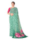 Vasthrlay Green Georgette Unstitched Saree