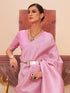 Vasthrlay Women's Kanjivaram Silk Unstitched Saree