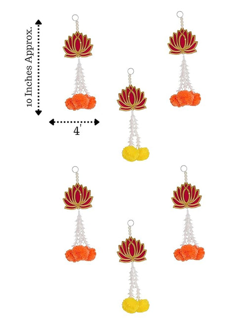 Handmade Lotus Artificial Flower Wall & Door Hanging