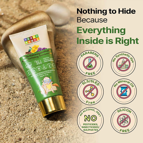 All Skin Natural Kids Sunscreen for Babies & Kids - SPF 35, PA++