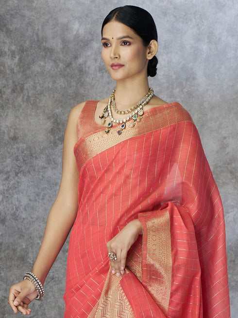 Vasthrlay Women's Cotton Unstitched Skin Friendly Saree