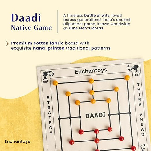 Daadi Board Game | Nine Men's Morris Game
