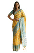 Vasthrlay Yellow Unstitched Saree