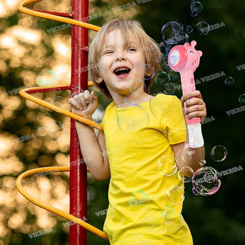 Giraffe Bubble Stick With Led Lights