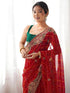 Vasthrlay Embroidery Dusty Saree