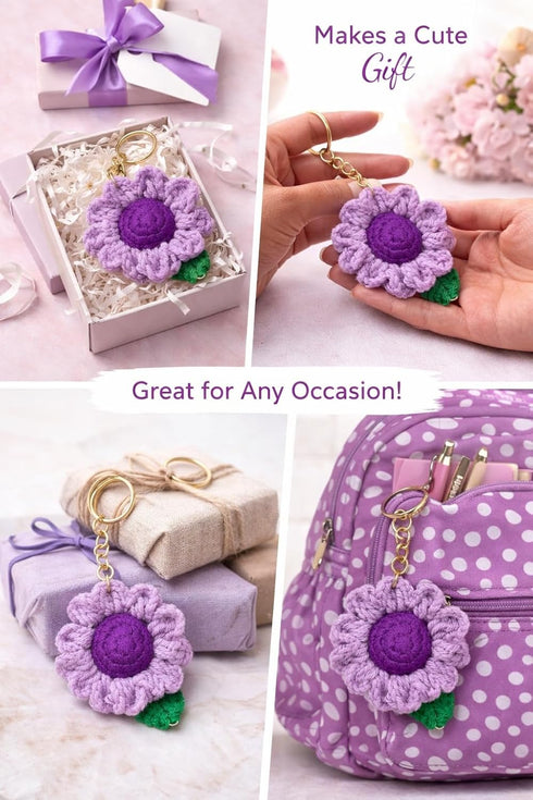 Handmade Crochet Keychain Set (100 g)
