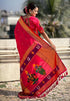 Vasthrlay Kanjivaram Paithani Unstitched Mahendi Ethnic Wear