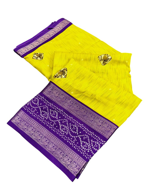 Vasthrlay Tussar Bandhani