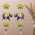 Divyakosh Entry Door Decoration Hanging | Green Lotus with Elephant Door Toran