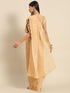 Vasthrlay Crushed Polycotton Unstitched Rust Ethnic Wear