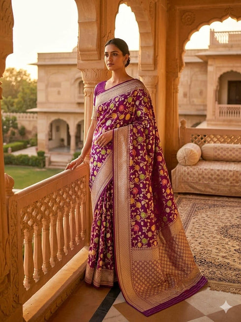 Vasthrlay Meenakari Banarasi Multicolour