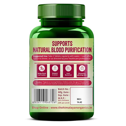 Himalayan Organics Plant Based Blood Detox Tablets