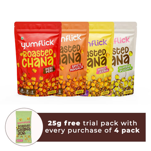 Yumflick Roasted Chana With Skin Combo Pack