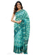 Vasthrlay Shimmer Printed Unstitched Light Green Saree