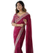 Vasthrlay Georgette Embroidery Mustard Mustard Yellow Saree