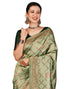Vasthrlay Banarasi Kanjeevaram Unstitched Beige Saree