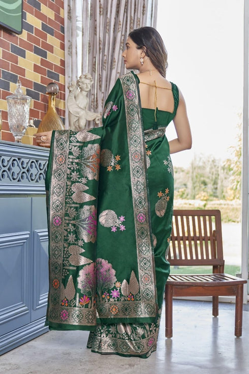 Vasthrlay Banarasi Traditional Unstitched Saree