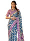Vasthrlay Womens Printed Unstitched Red Saree