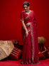 Vasthrlay Shimmer Embroidery Dusty Saree