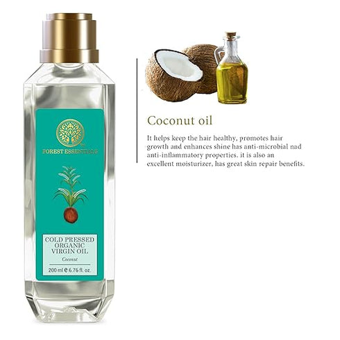 Forest Essentials Organic Cold Pressed Virgin Oil Coconut
