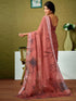 Vasthrlay Digital Printed Unstitched Pink Saree