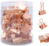 Anup Torda Rose Gold Binder Clips | 19 mm Small Metal Paper Clamps | Pack of 40