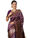 Vasthrlay Womens Jacquard Unstitched Maroon Saree
