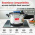 Prestige 3Litre Stainless Steel Flip On Pressure Cooker with Glass Lid