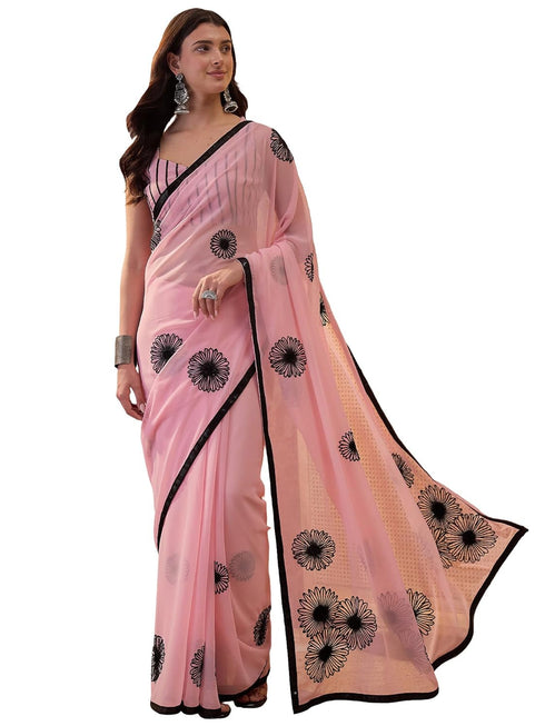 Vasthrlay Georgette Embroidery Unstitched Vh Ethnic Wear