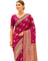 Vasthrlay Womens Weaving Unstitched Dark Green Saree