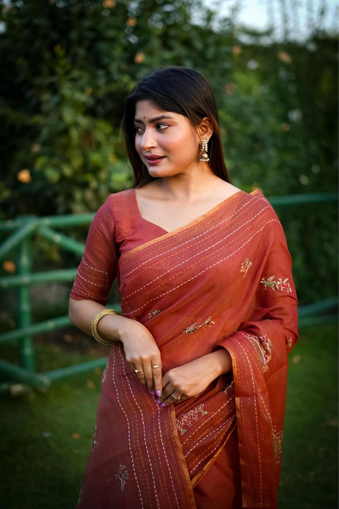 Vasthrlay Khadi Cotton Embroidery
