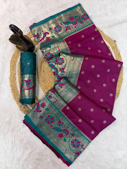 Vasthrlay Paithani Kanjivaram Beautiful