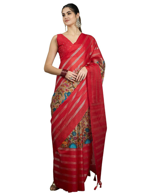 Vasthrlay Kalamkari Printed Unstitched Su Ethnic Wear