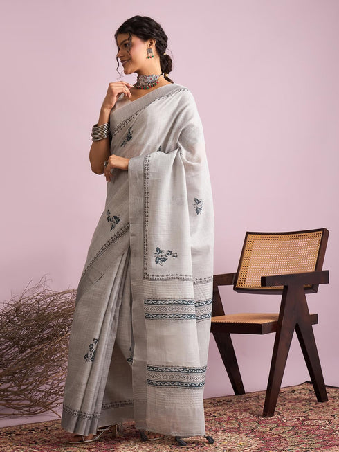 Vasthrlay Printed Unstitched Blouse Ethnic Wear