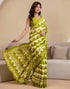 Vasthrlay Womens Cotton Printed Green Saree