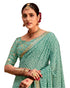 Vasthrlay Bandhani Georgette Unstitched Black Saree