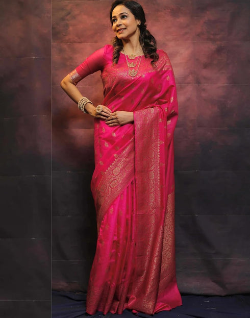 Vasthrlay Banarasi Kanjivaram Unstitched Teal Saree