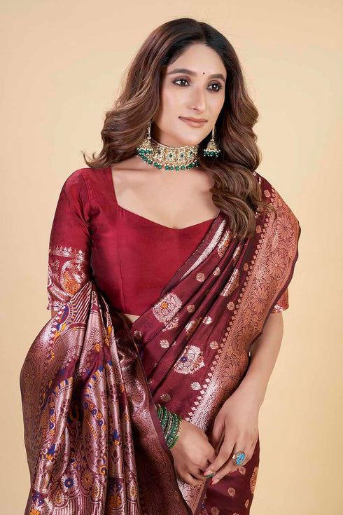 Vsathrlay Kanjivaram Banarasi Festival Wedding Ethnic Wear