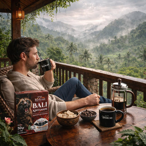 Worcas Wild Kopi Luwak Bali Kintamani Drip Coffee Sachets 5 x 10g