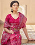 Vasthrlay Printed Traditional Patola Inspired Navyblue
