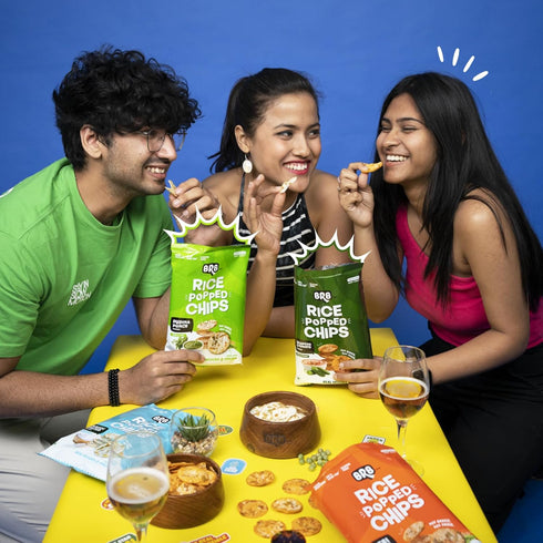 BRB Rice Popped Chips | Jalapeño & Tomato 54gm Pack