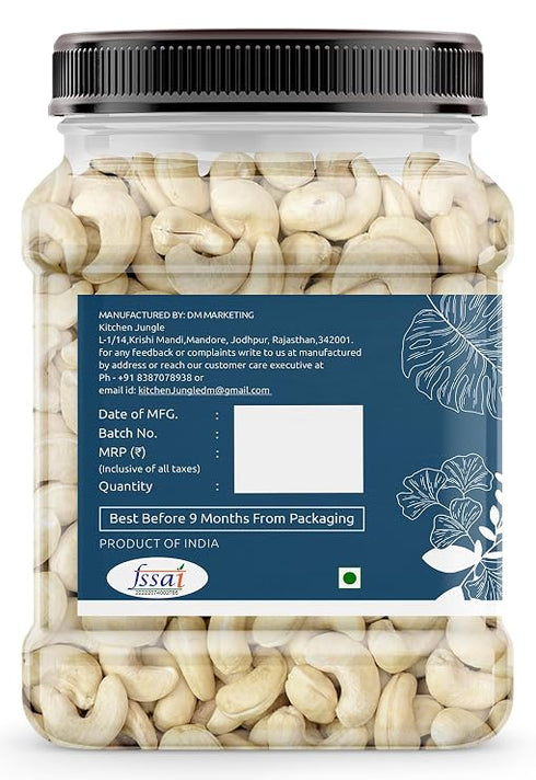 kitchen Jungle Whole Cashew/Kaju Nuts