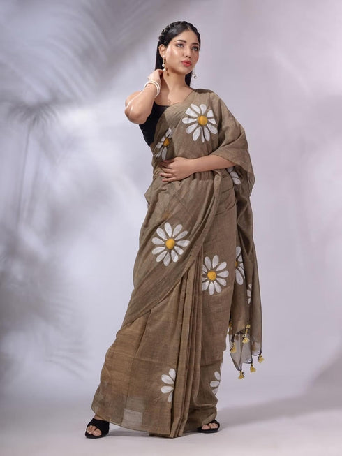 Vasthrlay Georgette Unstitched Saree Az Ys Genda Fool