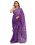 Vasthrlay Georgette Bandhani Unstitched Maroon Saree