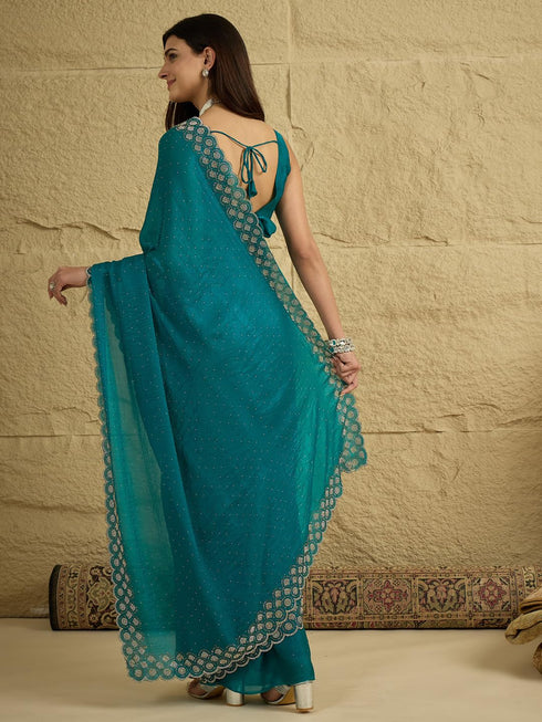 Vasthrlay Scalloped Unstitched Designer Vm Ethnic Wear