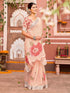 Vasthrlay Womens Printed Unstitched Light Green Saree
